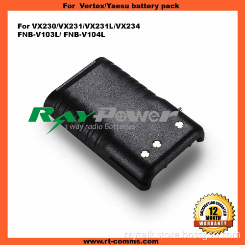 Two Way Radio Vertex Yaesu Battery Fnb-V103L/ Fnb-V104L for Vertex Yaesu Vx230/Vx231/Vx231L/Vx234
